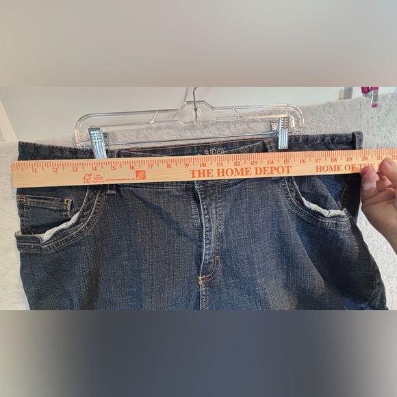 Riders by Lee Women’s Plus Size 24WP Bootcut Jeans Dark Wash Stretch Denim - Picture 4 of 7